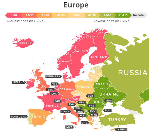 най-добрите страни за работа в Европа
