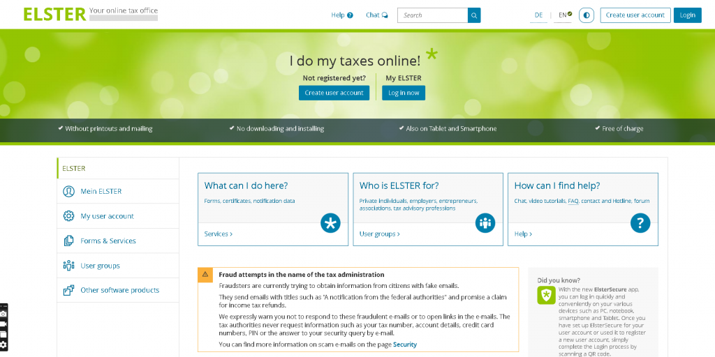 Online Danova Sluzba Elster