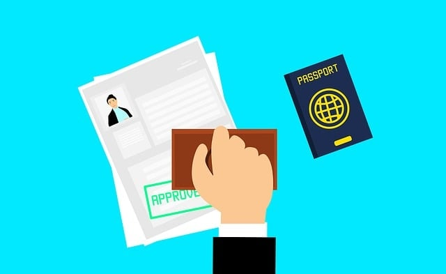 Pasaporte Aprobado Con Un Sello