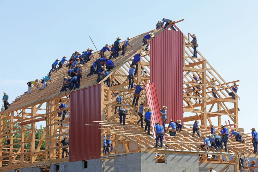 Munca pe şantierele de construcţii