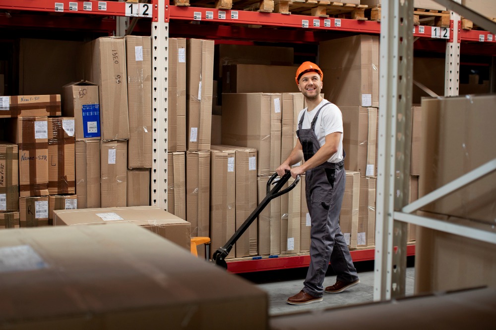 Man working warehouse