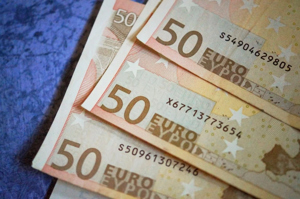 Close Up of Fifty Euro Money